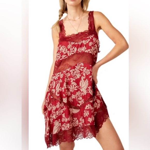 FREE PEOPLE INTIMATELY ALL NIGHTER TRAPEZE SLIP DRESS NWT sz XL - Picture 1 of 12